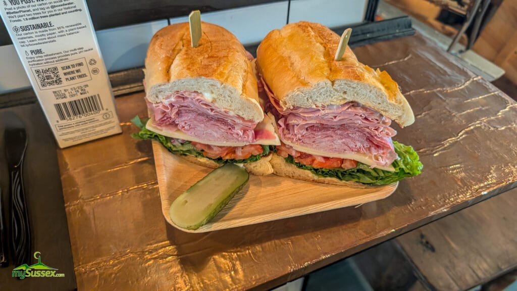 The Chef’s Italian hoagie at Curd & Cleaver in Newton, New Jersey, with cured ham, mortadella, soppressata and provolone.
