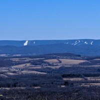 View of the ski slops in Vernon from High Point Monument