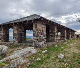 Pavillion at the crest of Sunrise Mountain at Stokes State Forest