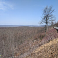 Early spring mountain and forest views from the Stokes Star View scenic vista.