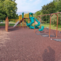 Playground near the beach at Swartswood Lake.